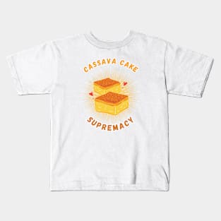 Cassava Cake supremacy filipino food Kids T-Shirt